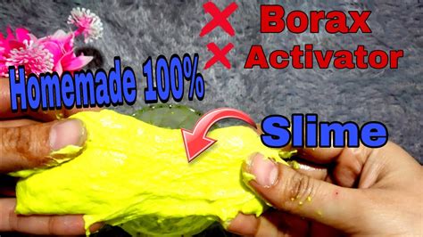 How To Make Slime At Home Slime Without Borax And Activator Slime Homemadeslime Artandcraft