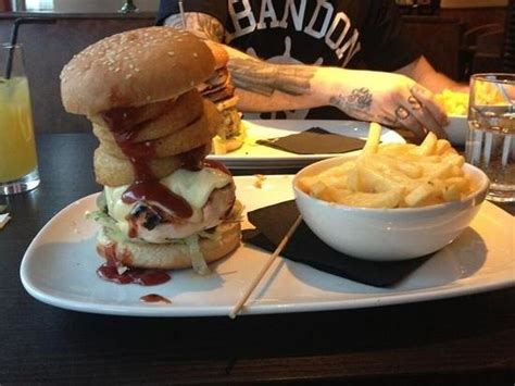 bbq tower burger picture of jd s grill plymouth tripadvisor