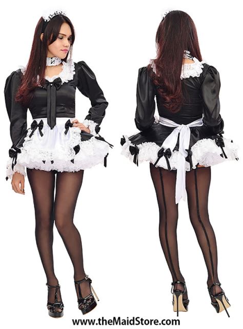 Thefrenchmaids Thefrenchmaidspretty Satin French Maid Uniformhot