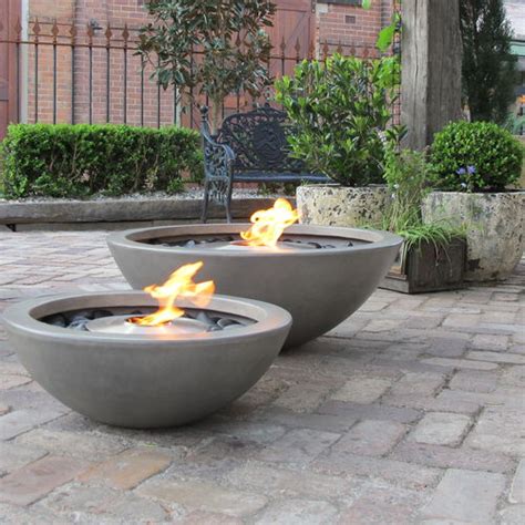 Brasero De Jardin à Bioéthanol Mix 850 Ecosmart Fire En Béton