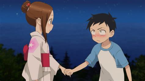 A battle of wits, a contest of physical prowess, a test of courage—any strategy he employs to expose her weaknesses is to no avail. Karakai Jouzu no Takagi-san 2 - 12 (End) and Series Review ...