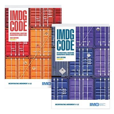 The Imdg Code Imo Dangerous Goods Regulations
