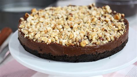 Nutty No Bake Chocolate Hazelnut Cheesecake