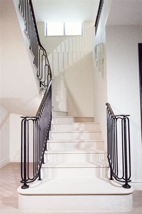 Modern Art Deco Stair Balustrade Fine Iron