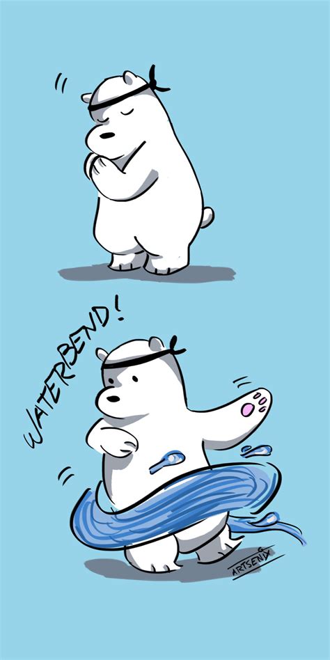 See more ideas about we bare bears wallpapers, bear wallpaper, bare bears. Ice Bear is mastering waterbending | We Bare Bears | Know ...