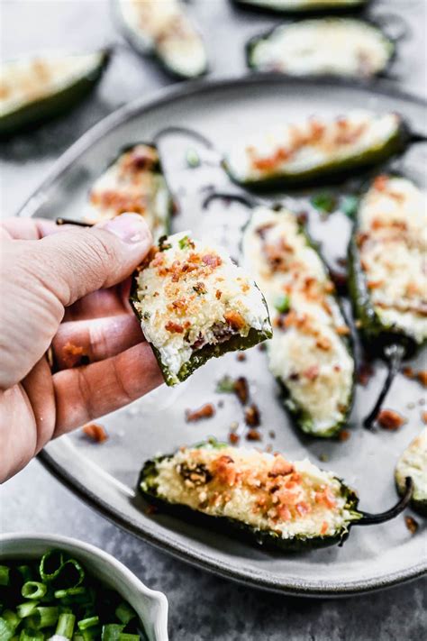 Jalapeno Poppers With Bacon Cream Cheese And Crispy Breadcrumbs