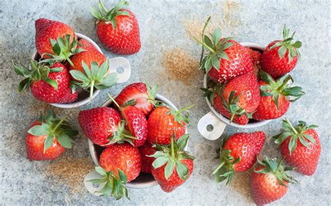 Wallpaper Food Fruit Strawberries Plant Strawberry Produce