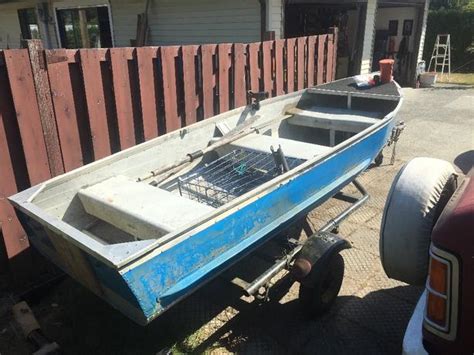 Aluminium 12 Foot Boat With Trailer North Saanich And Sidney Victoria