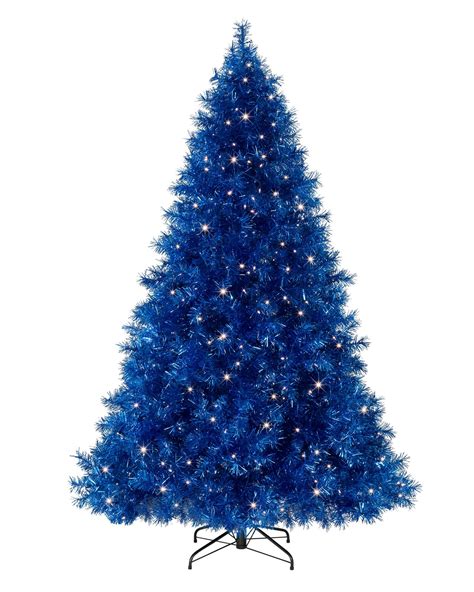 Sassy Sapphire Blue Tinsel Christmas Tree Treetopia 200 Blue