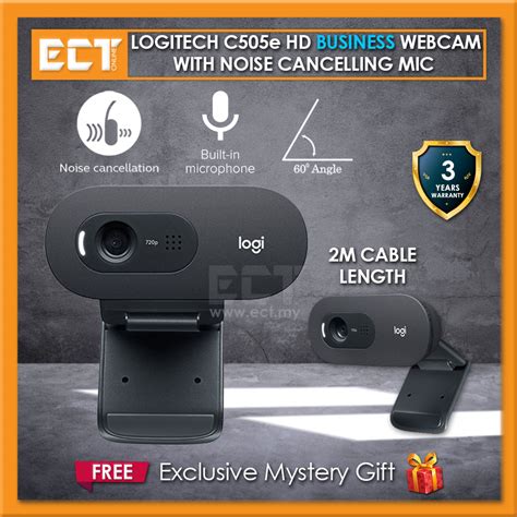 Logitech C505ec505 Hd Business Webcam With Clear Natural Audio Long
