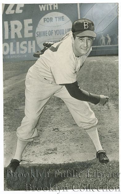 Erv Palica In Pitching Pose At Ebbets Field Brooklyn Visual Heritage