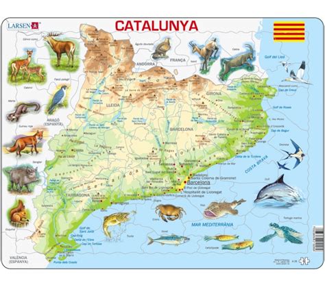 Mapa Fisico De Cataluña Mapa