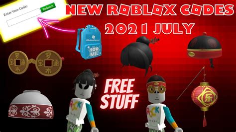 Roblox Codes 2021 Free Clothes And Accessories July Episode 2 YouTube