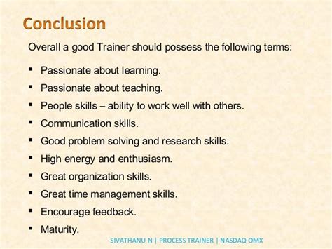 Skills Of An Effective Trainer