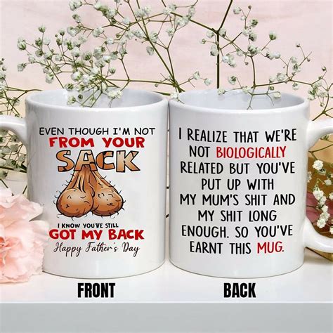 Even Though Im Not From Your Sack Happy Father S Day Etsy
