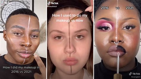 Tiktok S 2016 Vs 2021 Makeup Challenge Is Going Viral — Photos Allure