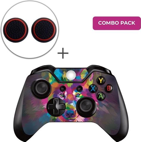 Color Wolf Combo Pack Xbox One Controller Skins Stickers Thumb