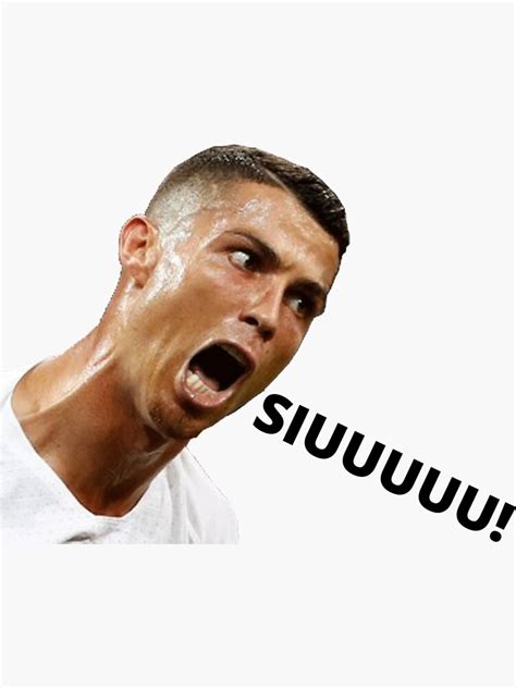 Cristiano Ronaldo Siuuu Meme Sticker For Sale By Masahiko212 Redbubble