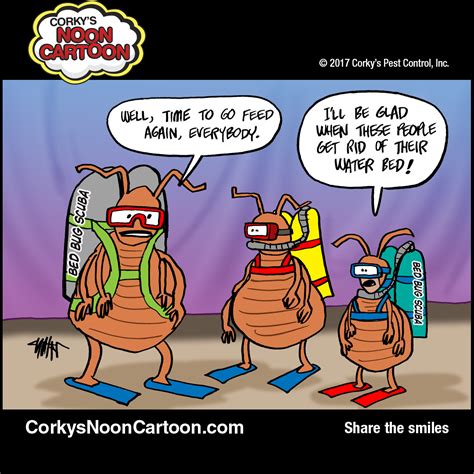 Bed Bug Cartoons Corkys Pest Control Services San Diego Pest Control