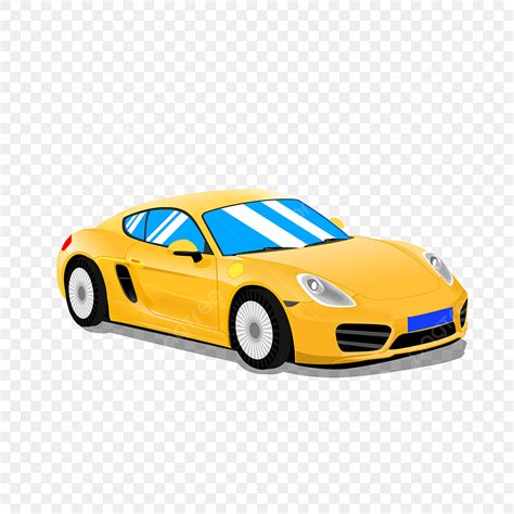 Simulations Clipart PNG Images Vector Simulation Yellow Car Car