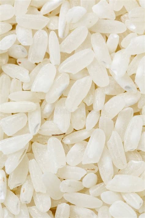 White Rice Background And Texture Rice Grain View From Above Stock