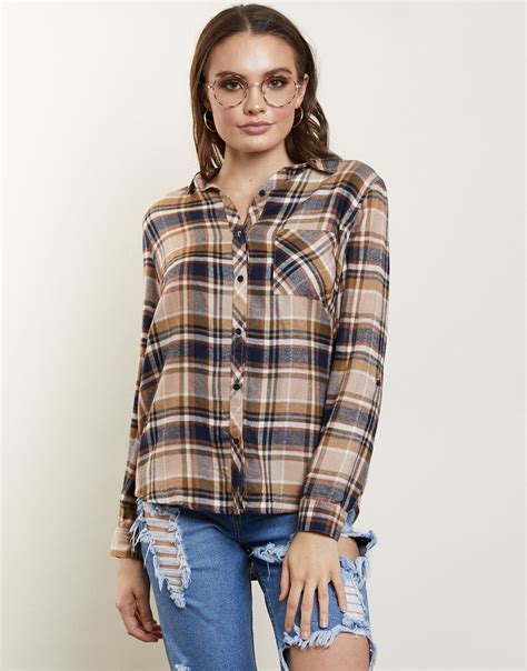 Fallin' For Plaid Flannel Shirt | Plaid shirt women flannels, Plaid flannel shirt, Womens plaid 