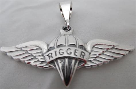 Us Army Airborne Rigger Badge Pendant · Maddog Silver · Online Store