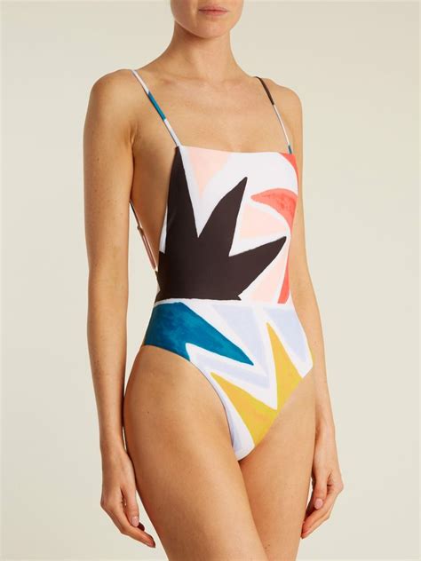 Click Here To Buy Mara Hoffman Georgette Superstar Print Swimsuit At Matchesfashion Com Print