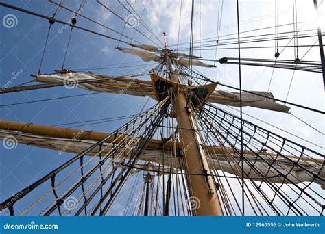 Tall Ship Rigging Stock Photo Image Of Moor Mast Sailing 12960556