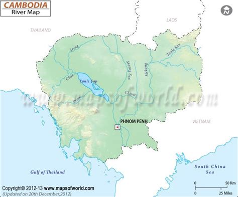 Cambodia River Map