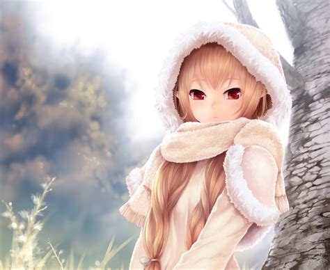 Photography Of Anime Woman Elf With Hoodie Illustration Hd Wallpaper Wallpaper Flare