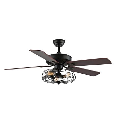 Wingbo 52 In Industrial Ceiling Fan With Lights And Remote Control 3