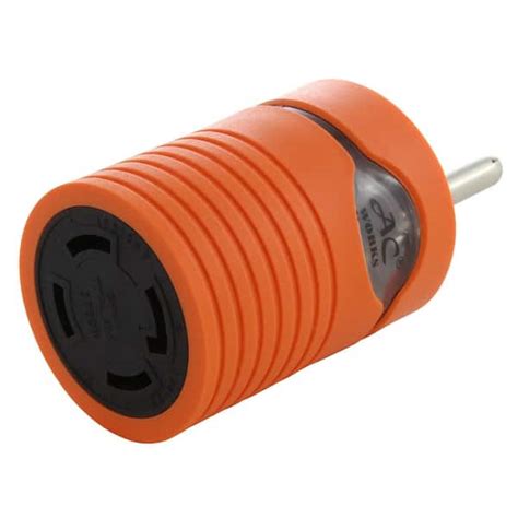 Ac Works Locking Adapter Rvgenerator Tt 30p 30 Amp Plug To L14 30r 4
