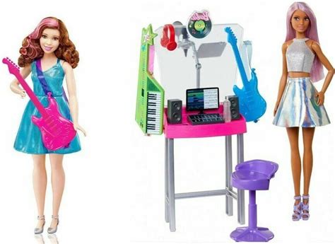 Barbie Career Pop Star Dolls With Music Studio Set Total 3 Items Ebay