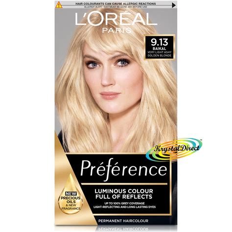 Loreal Preference Bergen 913 Light Beige Blonde Hair Color Dye