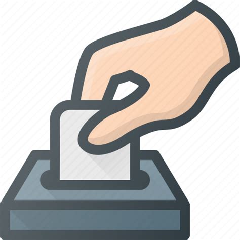 Elect Election Hand Put Vote Icon