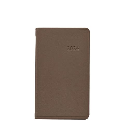 2024 Small Leather Pocket Calendar 3 X 5