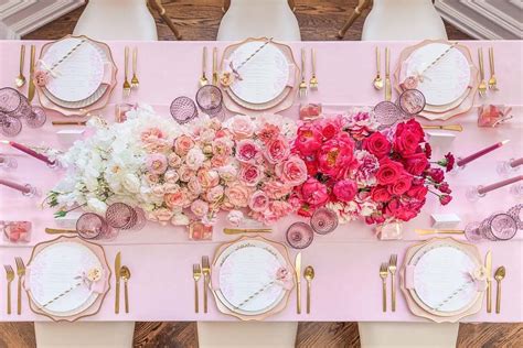 Beautiful Tablescapes 🍽 On Instagram “💗 • 📸 Weddingbellsmag” Pink