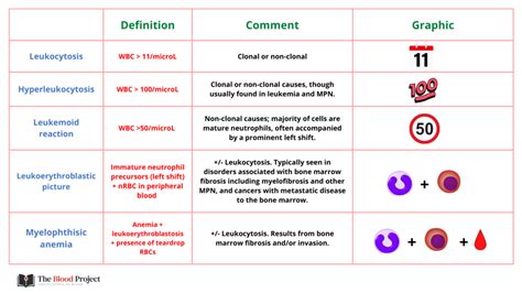 Leukocytosis And Related Terms The Blood Project