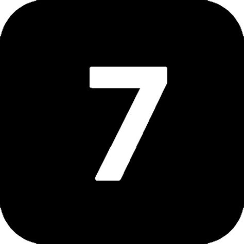 Numbers 7 Black Icon Windows 8 Iconset Icons8
