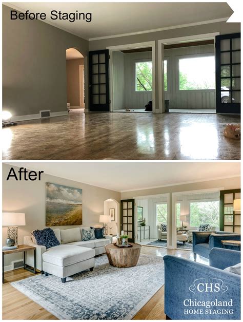 Home Staging Transformation Cottage Style Home Staged In Burr Ridge