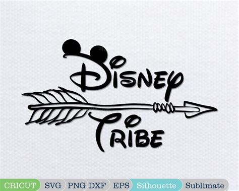 Disney Tribe Svg Mickey Mouse Ohren Png Tribal Pfeil Design Etsy