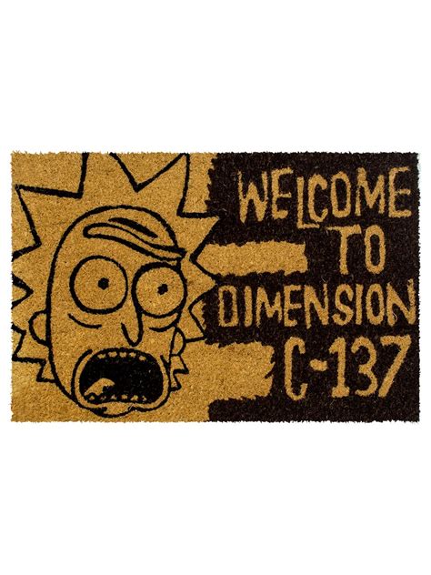 Rick And Morty Dimension C 137 Door Mat Buy Online At