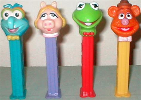 Complete Set Of 4 Kermit Fozzie Miss Piggy And Gonzo Pez Loose 1500