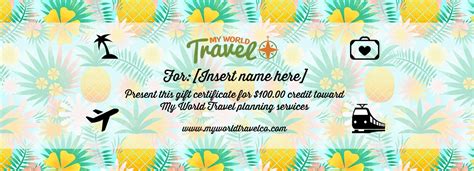 Check spelling or type a new query. My World Travel Gift Certificate | My World Travel Co