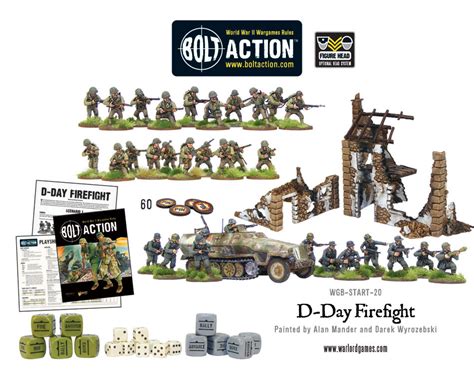 New Bolt Action Starter Set D Day Firefight Warlord Games