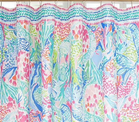Lilly Pulitzer Mermaid Cove Shower Curtain Pottery Barn Kids