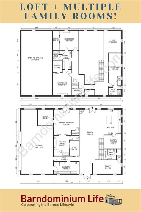 Top 20 Barndominium Floor Plans