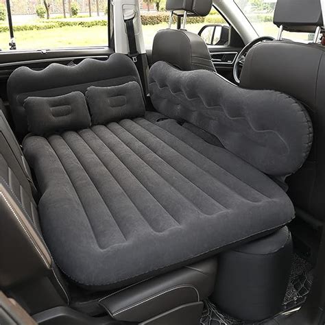 Qazx Inflatable Bed For Car Back Seat Air Mattress With 2 Pillows And