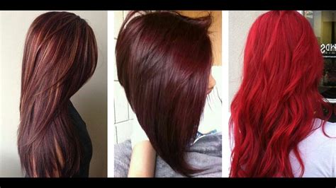 Some types of brown hair color have a brown base and reflect many different hues. The Most Popular Red Hair Color Shades - YouTube